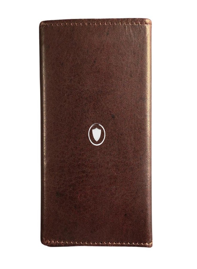 Bracevor Premium Popup Card Holder Trifold Leather Wallet for Men Women - Auburn |4 Pockets+ID Window+Currency Slot + Coin Pocket | RFID & NFC Blocking | Magnetic Closure - Image 1